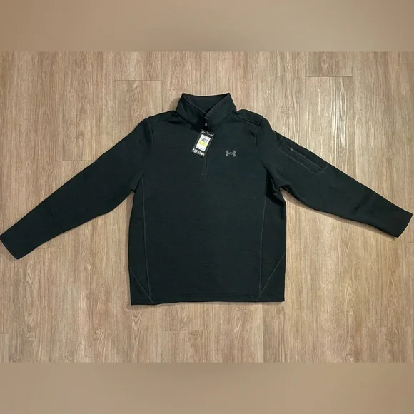 Under Armour Mens Medium Quarter Zip Specialist 1/4 Zip With Arm Zippered Pocket